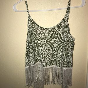 Open Back Frill Wet Seal Summer Crop Top